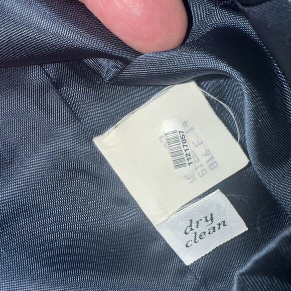 Vintage Pendleton Women’s 18 Wool Blazer Jacket Green Blue Tartan Plaid - Picture 4 of 8